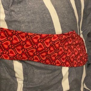 Lularoe Valentines heart pants OS